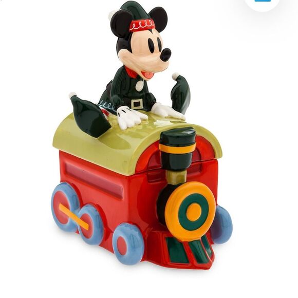 Disney Mickey Mouse Holiday Cookie Jar NWT - Picture 3 of 11